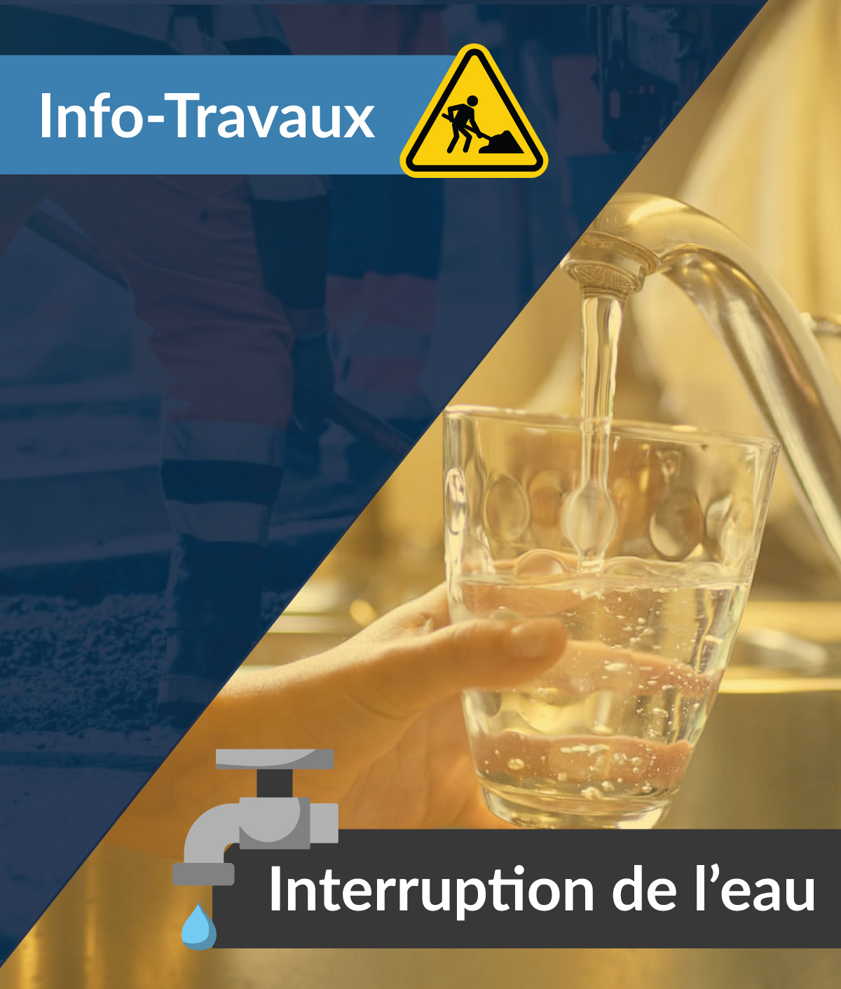 Interruption de l'eau