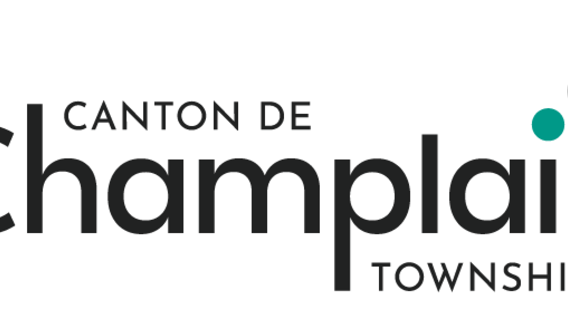 Champlain Township logo with coloured dots.