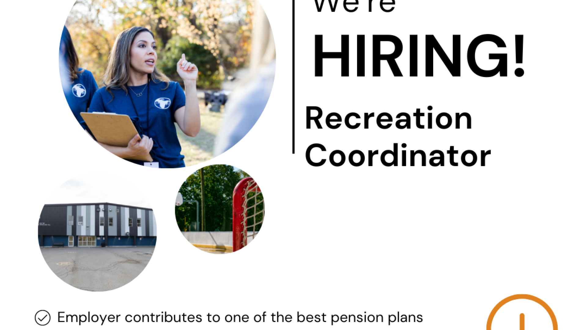 We're hiring Recreation Coordinator. Apply now at champlain.ca/job.