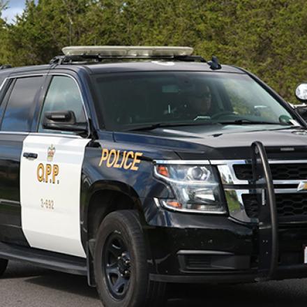 Ontario Provincial Police car on a street