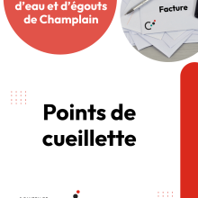 Points de cueillette, logos et factures de Champlain.